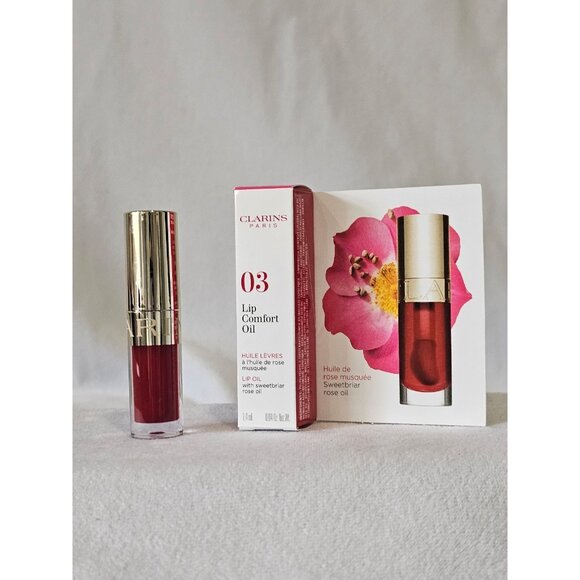 New Clarins Lip Comfort Oil in shade 03 Cherry - Picture 1 of 2